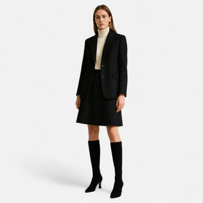 Dames Lange Laarzen – Hoge Dameslaarzen Suède Look Puntneus Hoge Hak