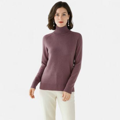 Dames Mock Neck Trui – Warm Elegant Winter