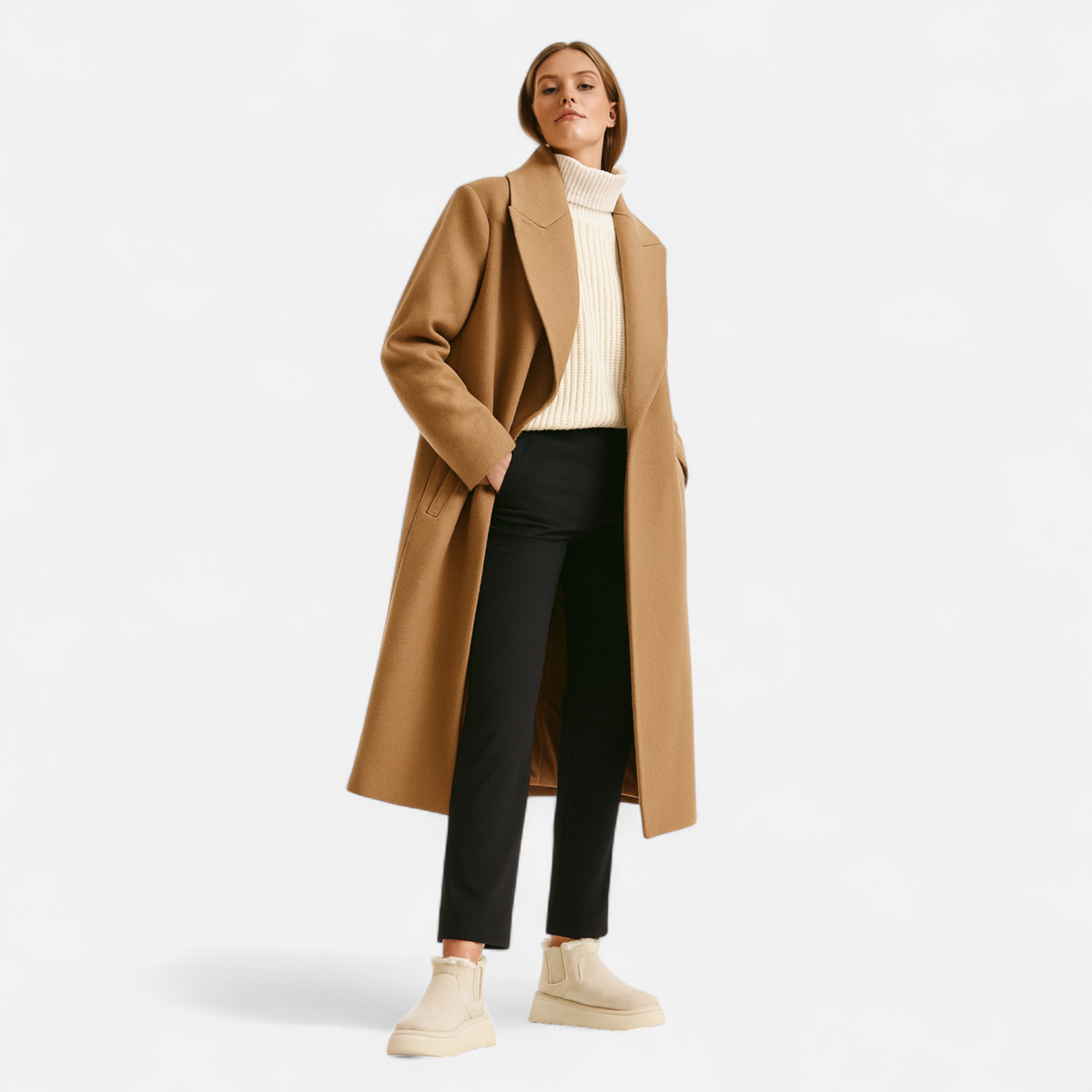 Dames Zachte Enkellaarsjes Winter – Warme Boots Dames Met Voering Plateauzool