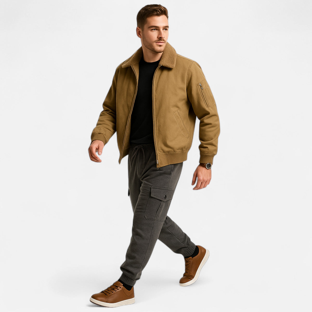 Heren Sneakers Veters Smart Casual – Antislip Comfort Schoenen