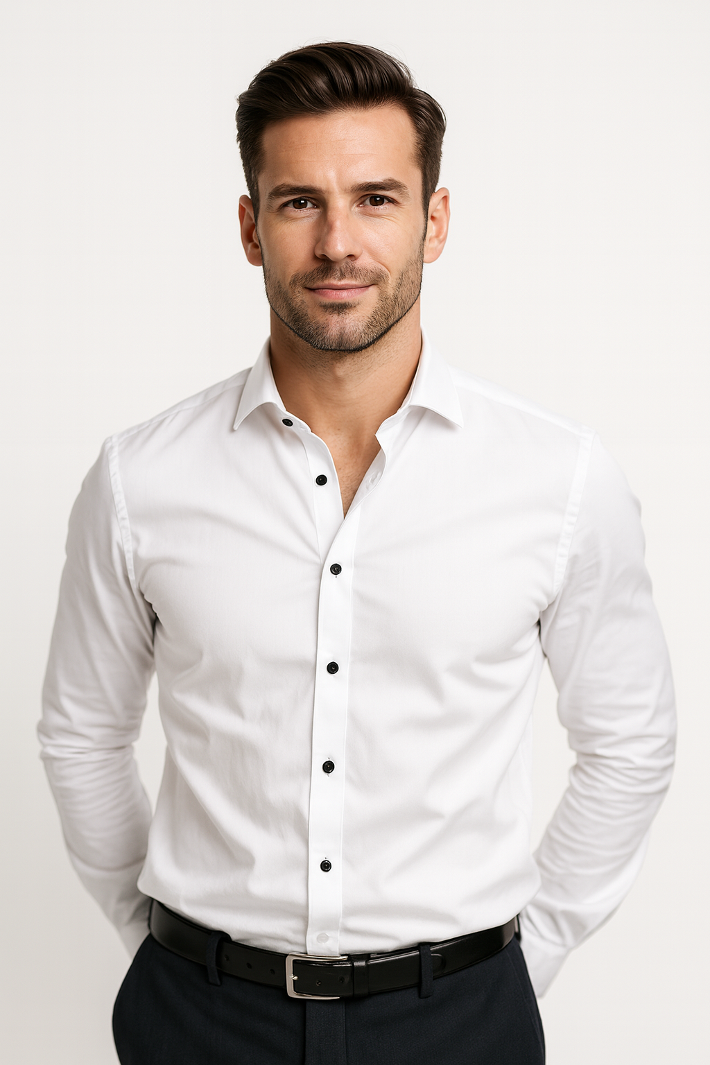Heren Stretch Overhemd – Slim Fit Comfortabel