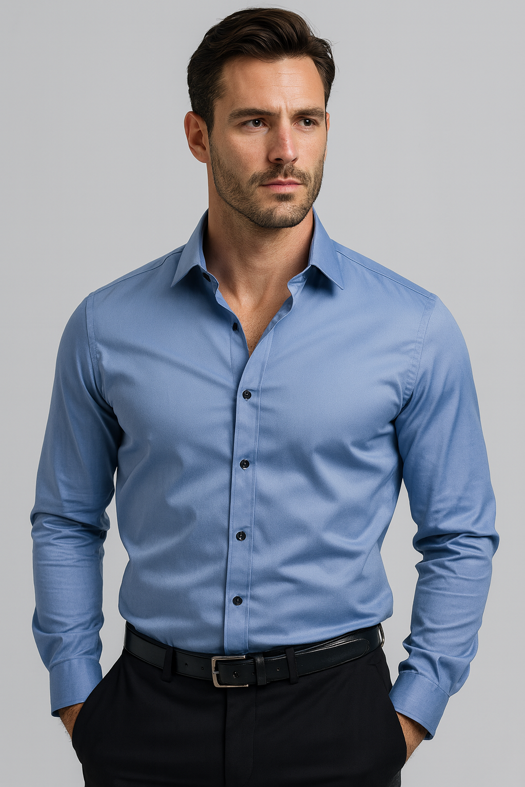 Heren Stretch Overhemd – Slim Fit Comfortabel