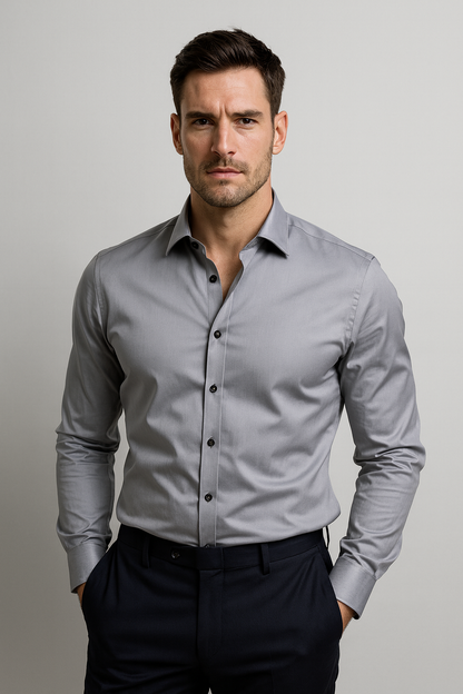 Heren Stretch Overhemd – Slim Fit Comfortabel