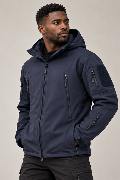 Heren Winddichte Outdoor Jas met Fleecevoering