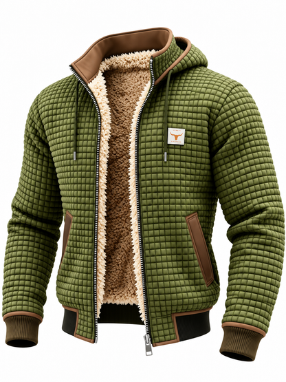 Heren Winddicht Fleece Jack met Capuchon
