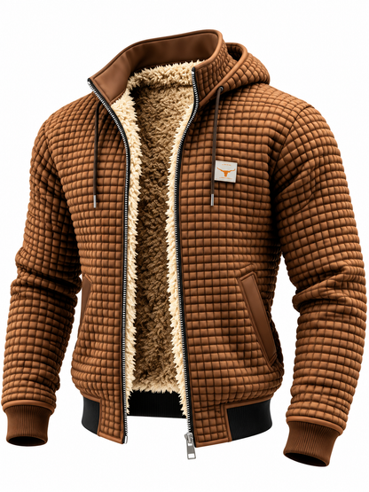 Heren Winddicht Fleece Jack met Capuchon