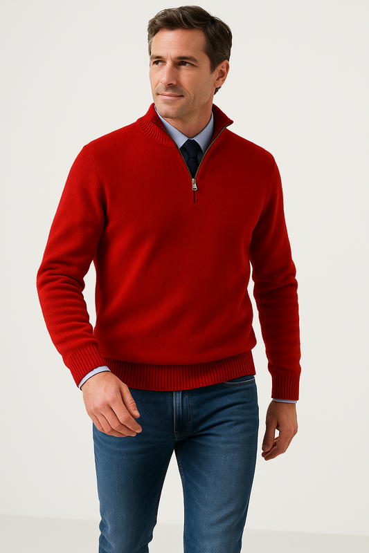 Reno – Half-zip Trui Heren Warme Regular Fit Stijlvol