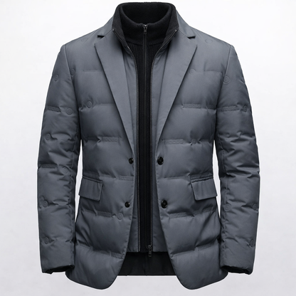 Heren Gewatteerde Jas - Blazer-Look Slim Fit