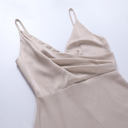Selvaya – Dames Avondjurk Lang Split Elegante Pasvorm Zachte Stijl