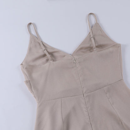 Selvaya – Dames Avondjurk Lang Split Elegante Pasvorm Zachte Stijl