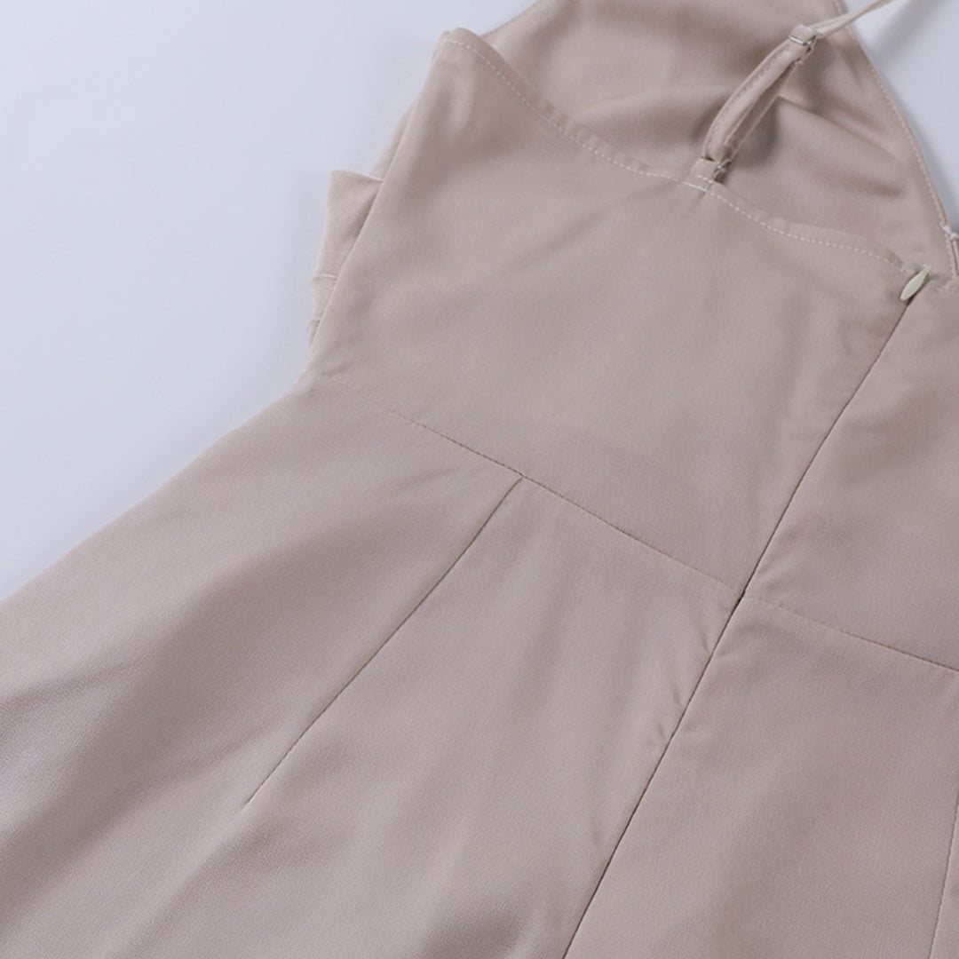 Selvaya – Dames Avondjurk Lang Split Elegante Pasvorm Zachte Stijl