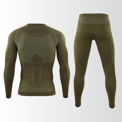 Heren Thermo Ondergoed Set Naadloos - Thermoshirt en Thermobroek, Skiondergoed