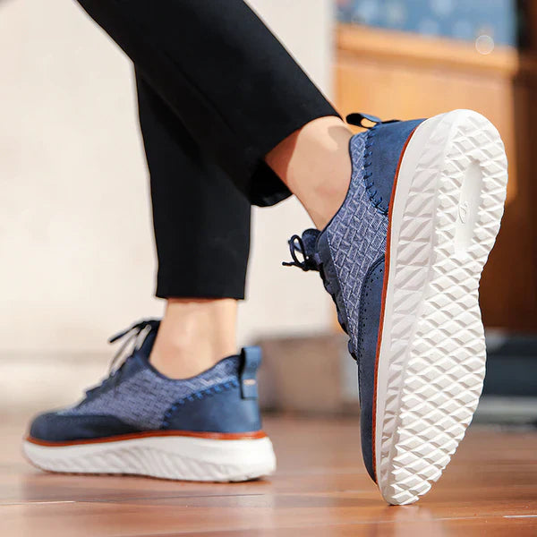 Heren Sneakers van Leer – Lichtgewicht, Ademend & Comfortabel Voetbed