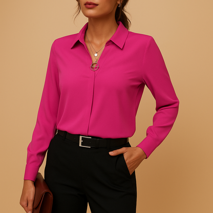 Dames Blouse Lange Mouw Elegante Blouse Casual Dames Shirt
