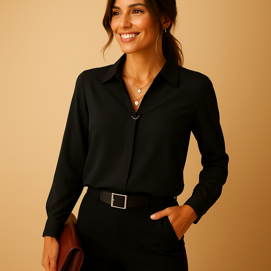 Dames Blouse Lange Mouw Elegante Blouse Casual Dames Shirt