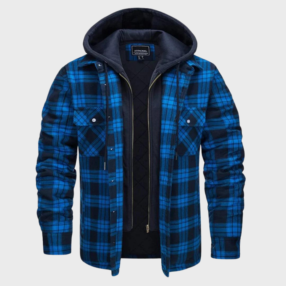 Raval – Heren Geruite Winterjas Comfortabel Ademend