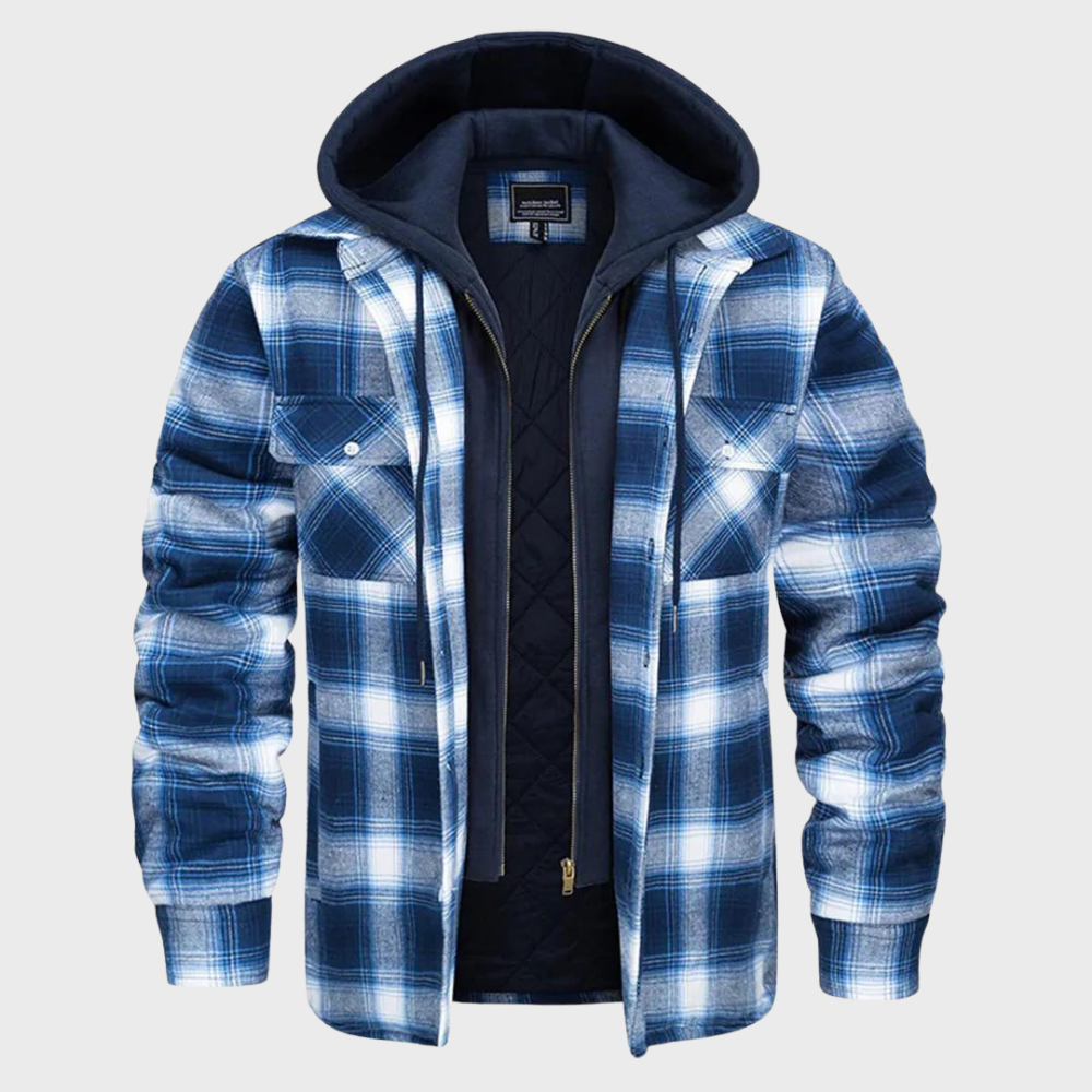 Raval – Heren Geruite Winterjas Comfortabel Ademend
