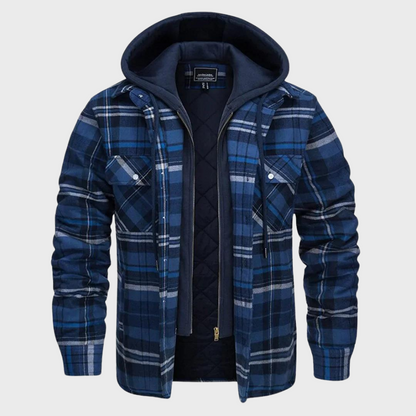 Raval – Heren Geruite Winterjas Comfortabel Ademend