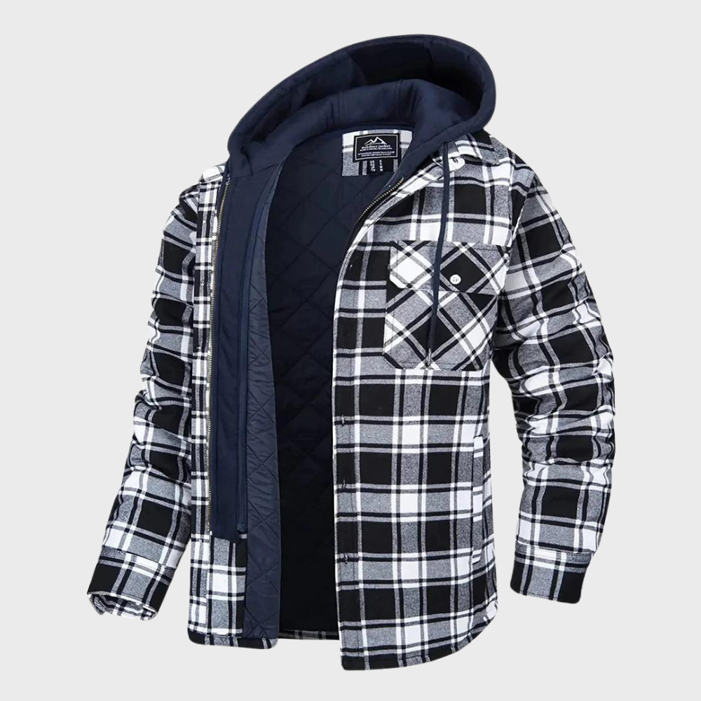 Raval – Heren Geruite Winterjas Comfortabel Ademend