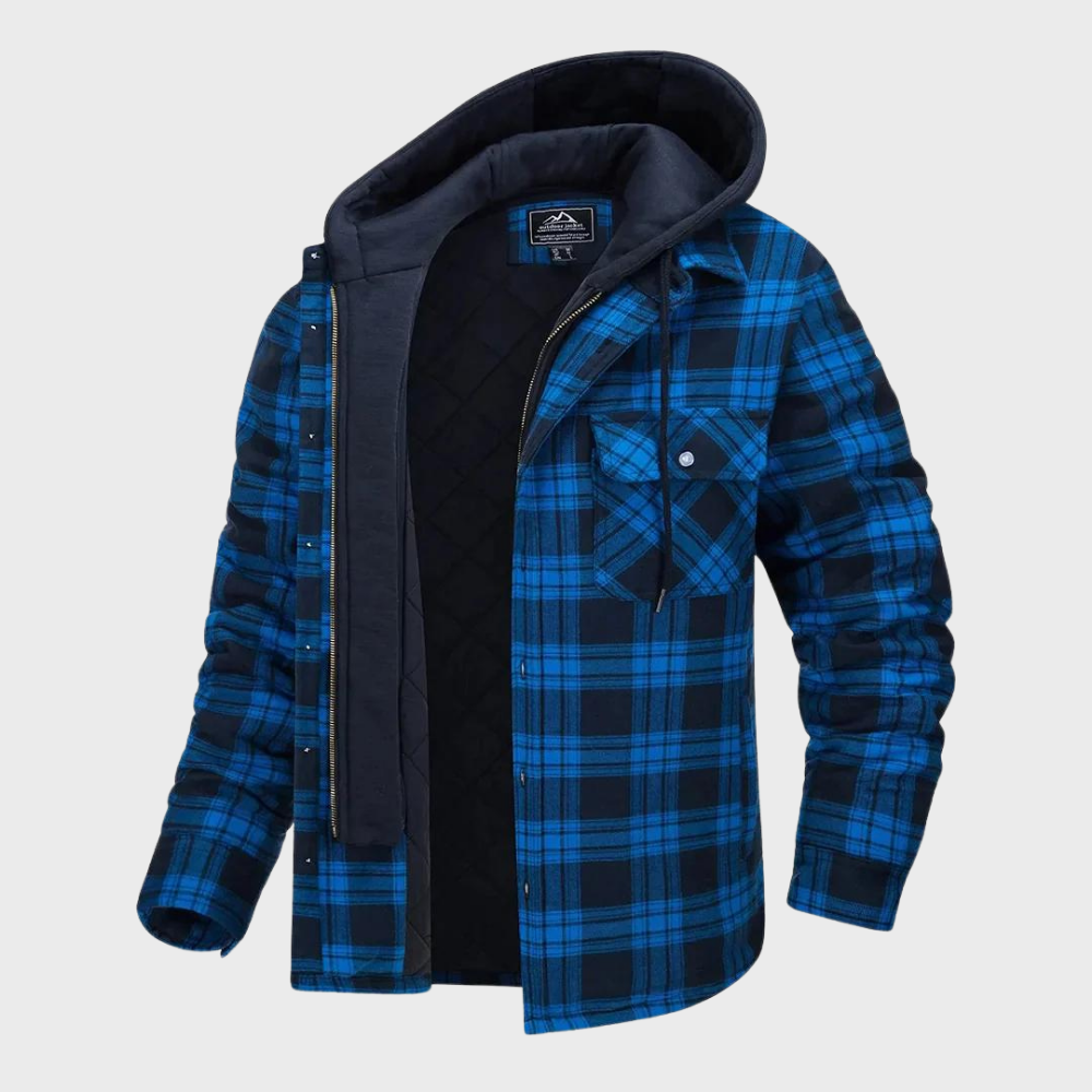 Raval – Heren Geruite Winterjas Comfortabel Ademend