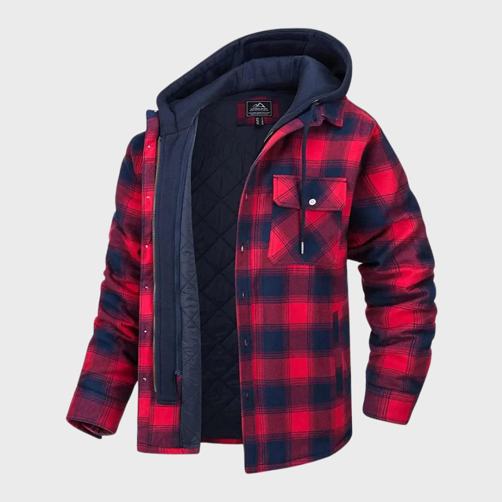 Raval – Heren Geruite Winterjas Comfortabel Ademend
