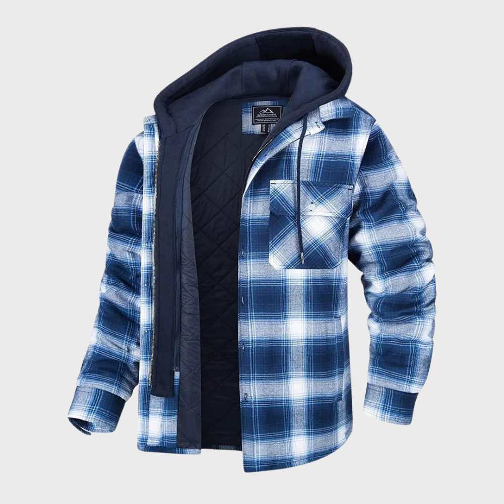 Raval – Heren Geruite Winterjas Comfortabel Ademend