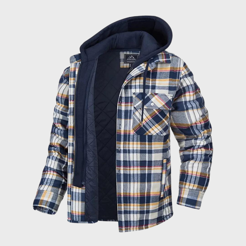 Raval – Heren Geruite Winterjas Comfortabel Ademend