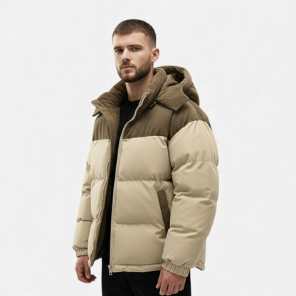 Heren Winterjas Warm – Fleece Gevoerd Winterjack Heren Met Afneembare Capuchon