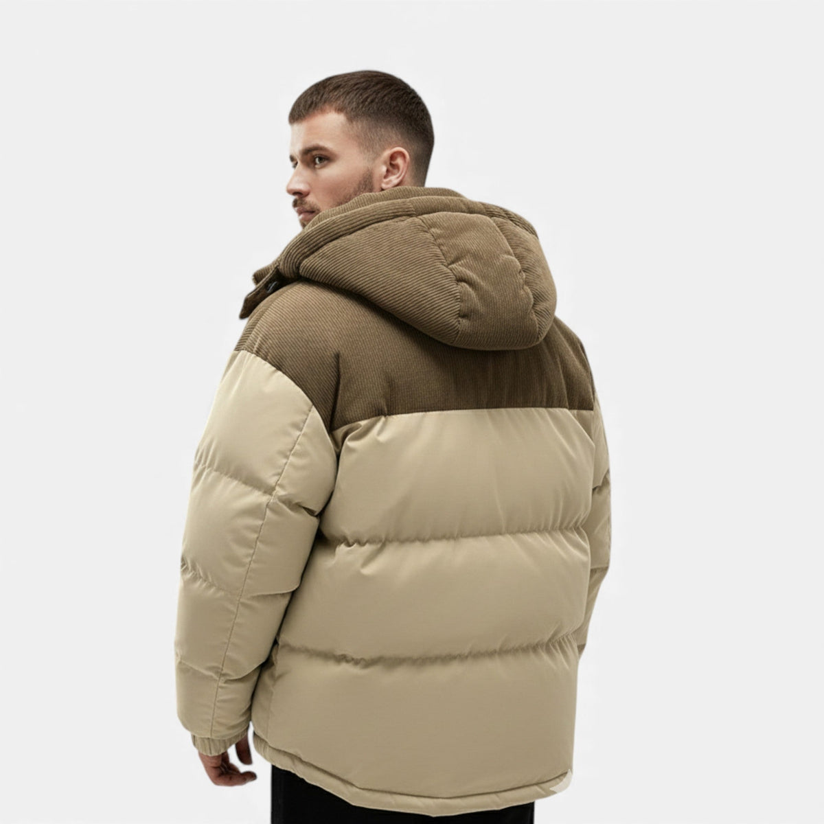 Heren Winterjas Warm – Fleece Gevoerd Winterjack Heren Met Afneembare Capuchon