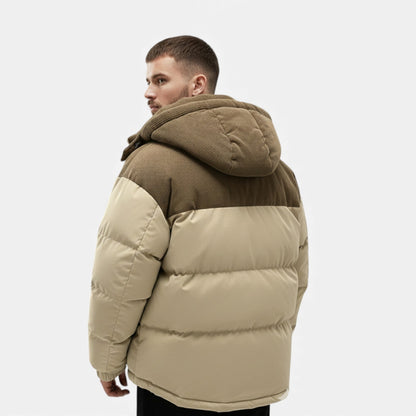 Heren Winterjas Warm – Fleece Gevoerd Winterjack Heren Met Afneembare Capuchon