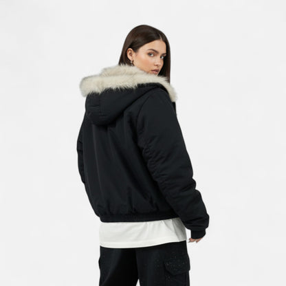 Dames Winterjas Met Kraag – Vintage Jas Dames Warm Elegant Winter