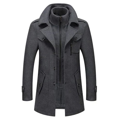 Thorne – Heren Winterjas Lang Met Luxe Afwerking en Tijdloze Uitstraling