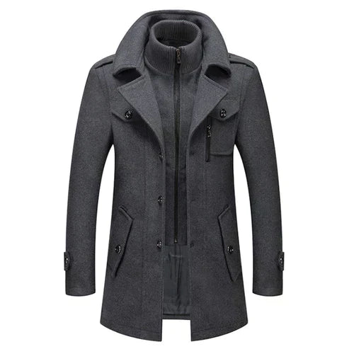 Thorne – Heren Winterjas Lang Met Luxe Afwerking en Tijdloze Uitstraling