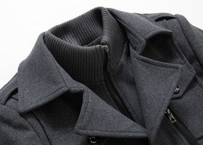 Thorne – Heren Winterjas Lang Met Luxe Afwerking en Tijdloze Uitstraling