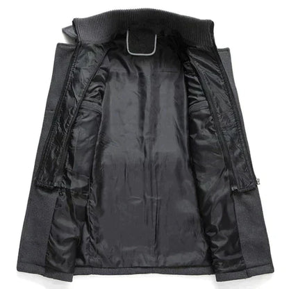 Thorne – Heren Winterjas Lang Met Luxe Afwerking en Tijdloze Uitstraling