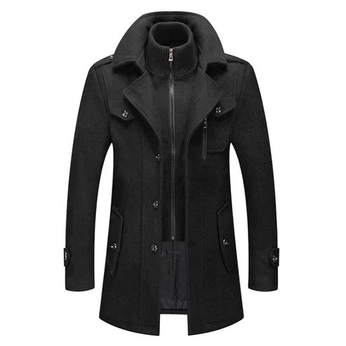 Thorne – Heren Winterjas Lang Met Luxe Afwerking en Tijdloze Uitstraling