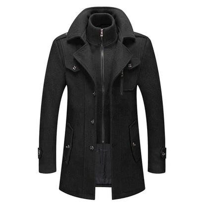 Thorne – Heren Winterjas Lang Met Luxe Afwerking en Tijdloze Uitstraling