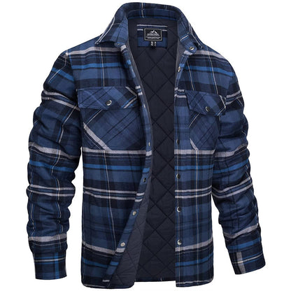 Marlow – Heren Overshirt Met Ruitpatroon en Borstzakken