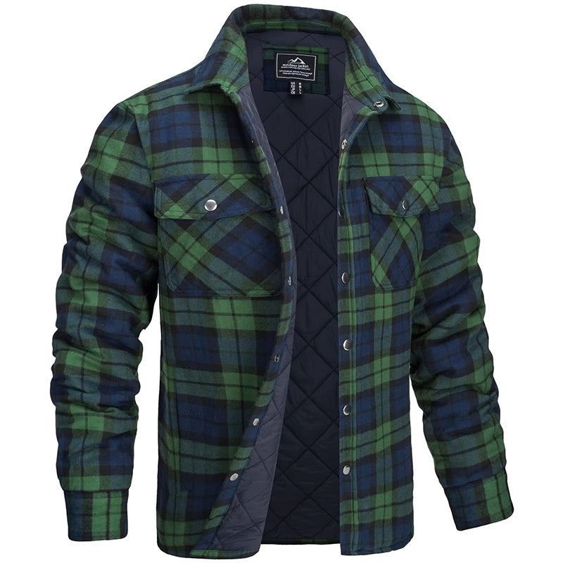 Marlow – Heren Overshirt Met Ruitpatroon en Borstzakken