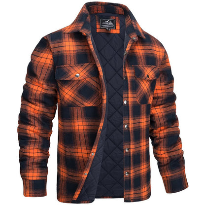 Marlow – Heren Overshirt Met Ruitpatroon en Borstzakken