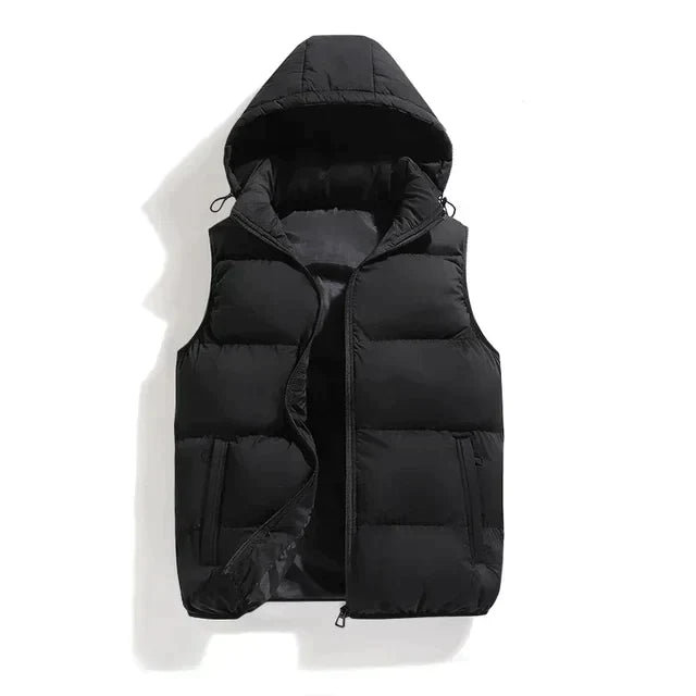 Heren Bodywarmer met Capuchon Gevoerd Heren Gilet Casual
