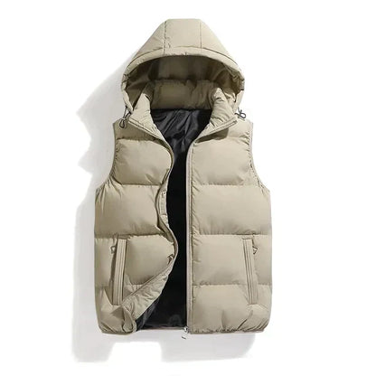 Heren Bodywarmer met Capuchon Gevoerd Heren Gilet Casual
