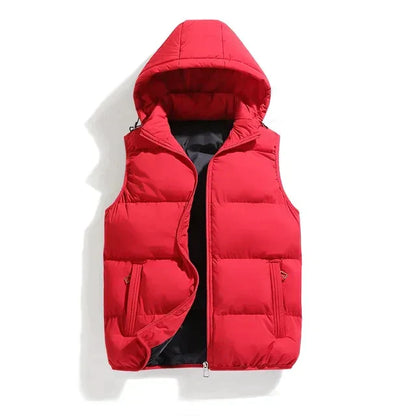 Heren Bodywarmer met Capuchon Gevoerd Heren Gilet Casual