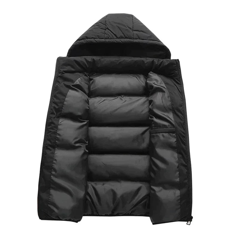 Heren Bodywarmer met Capuchon Gevoerd Heren Gilet Casual