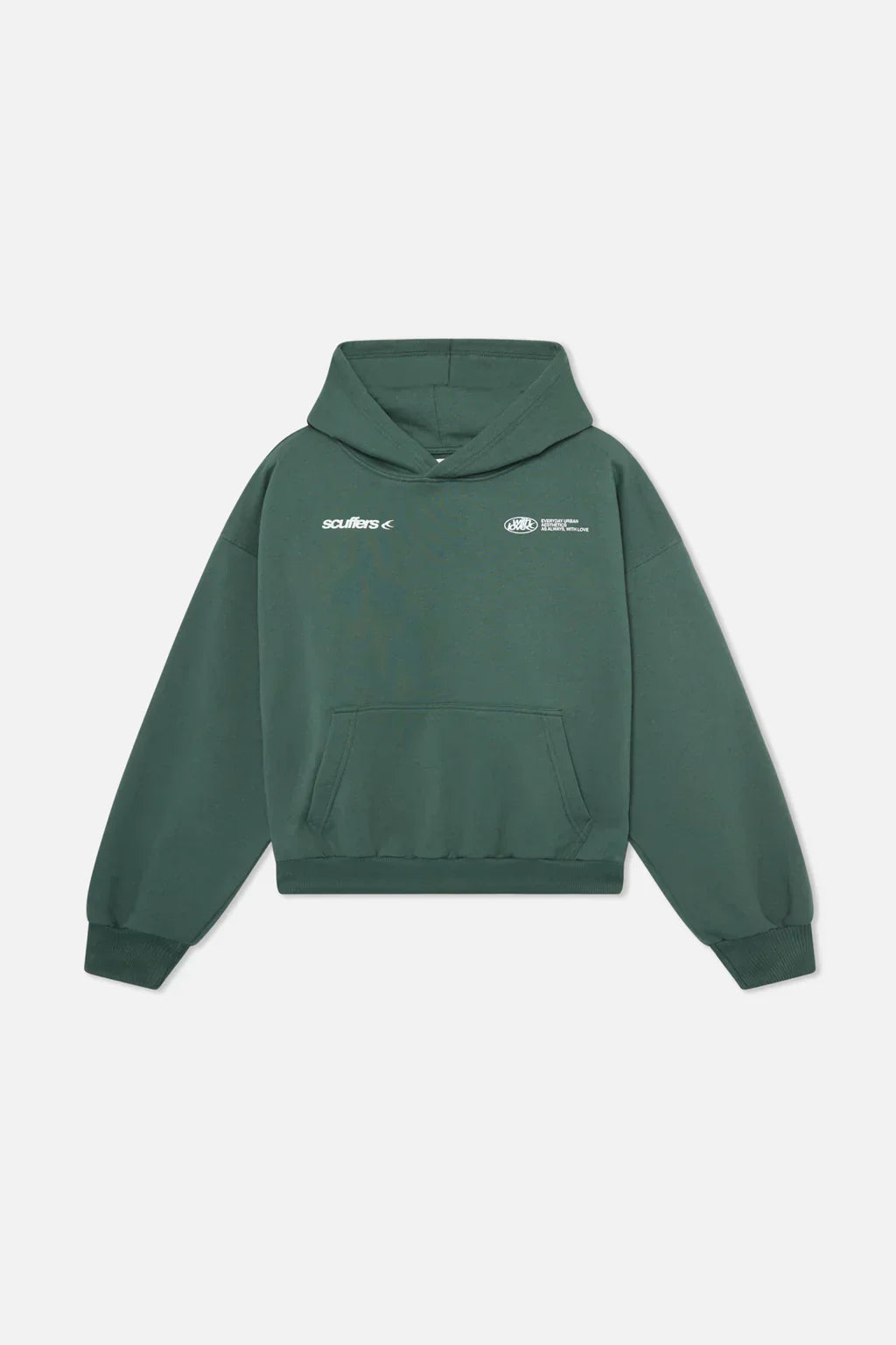 Dames Oversized Hoodie met Capuchon en Rugprint - Sweater met Koord