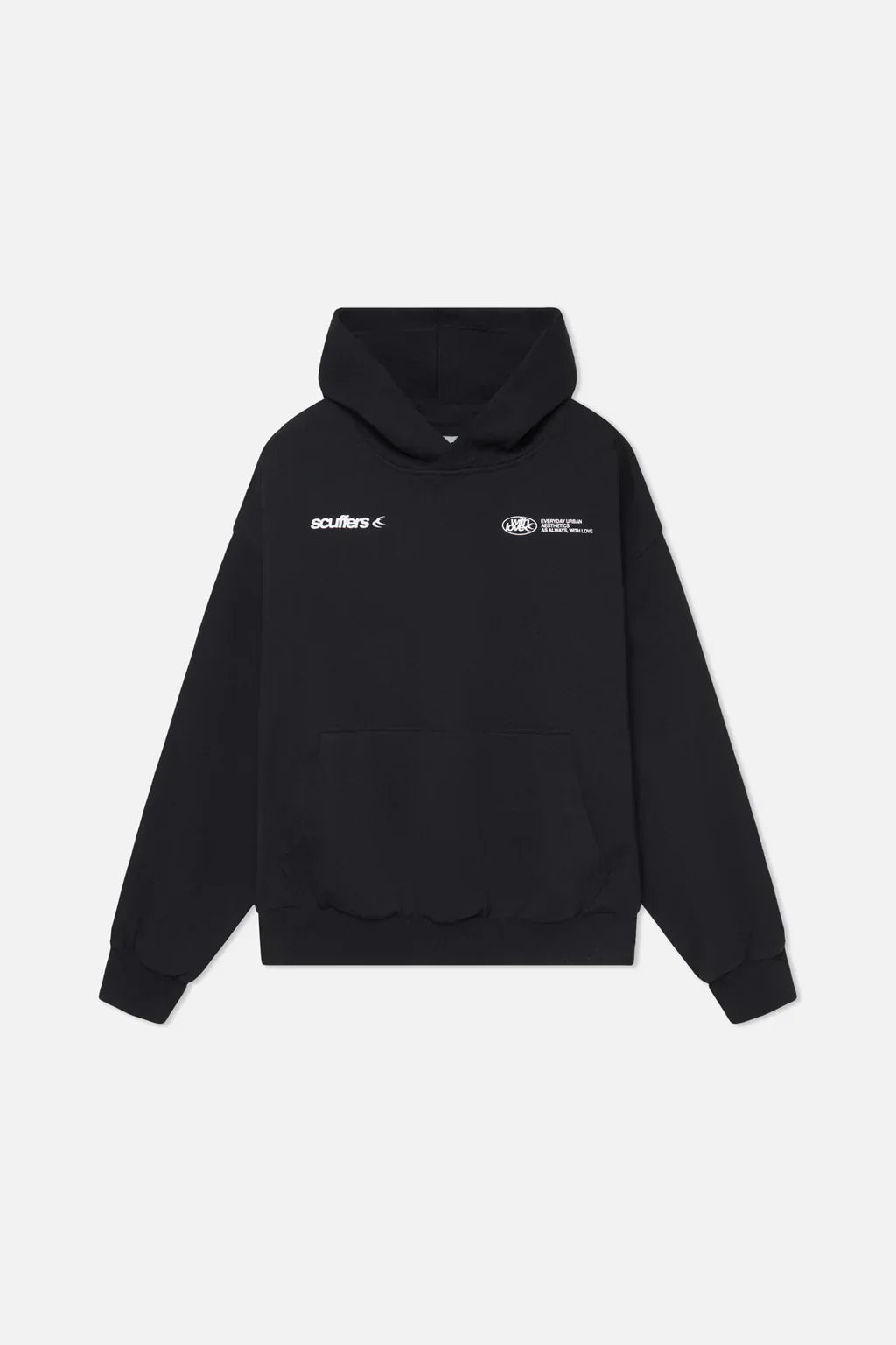 Dames Oversized Hoodie met Capuchon en Rugprint - Sweater met Koord