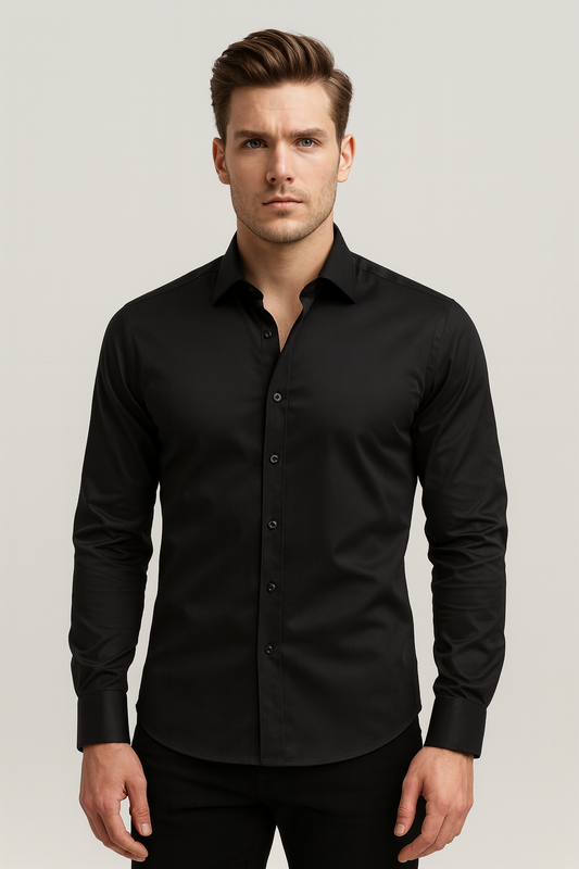 Heren Stretch Overhemd – Slim Fit Comfortabel