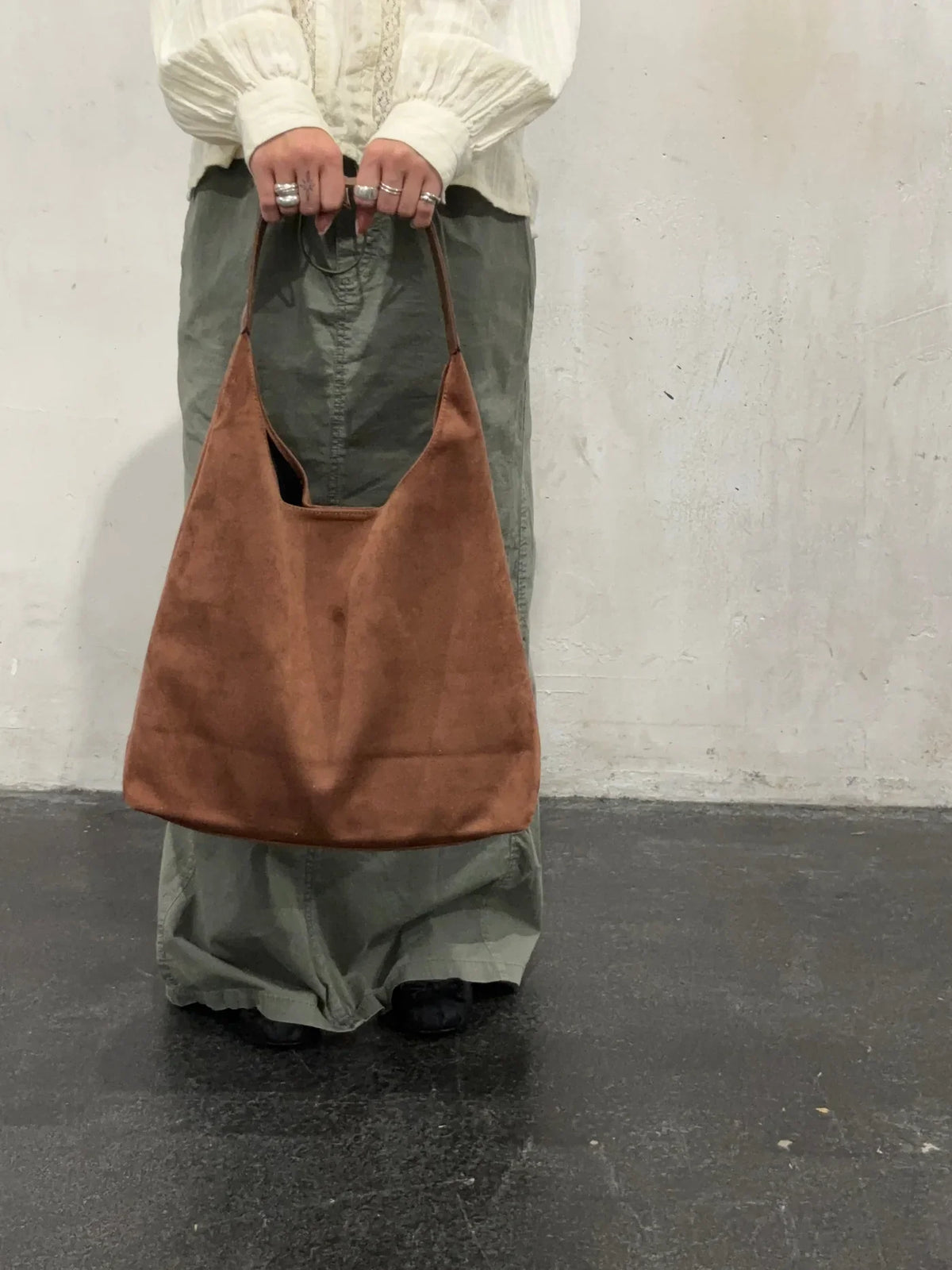 Dames Schoudertas Set – Suède Look Tas Met Clutch