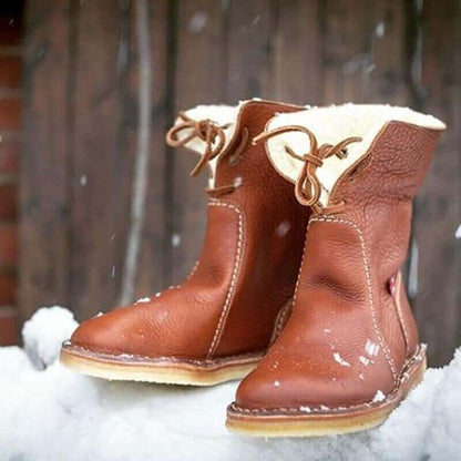 Dames Winterlaarzen – Warme Gevoerde Stappers Waterdicht