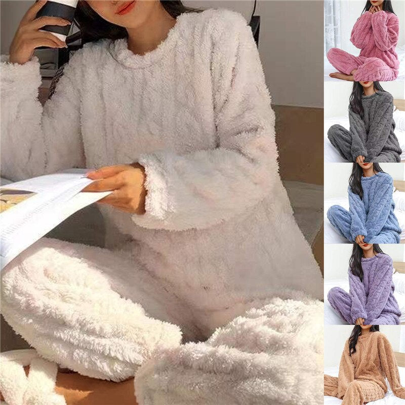Dames Pyjama Set Winter – Warm Comfortabel Thuis